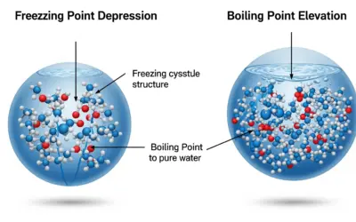 Abaissement cryoscopique et élévation ébullioscopique