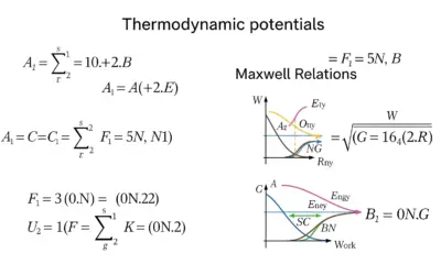 Potentiels thermodynamiques : relations de Maxwell