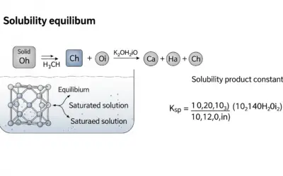 Équilibre de solubilité et produit de solubilité (Ksp)