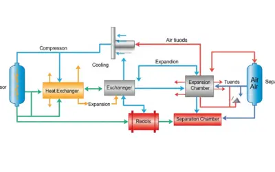 Étude de la liquéfaction de l’air par le procédé Claude